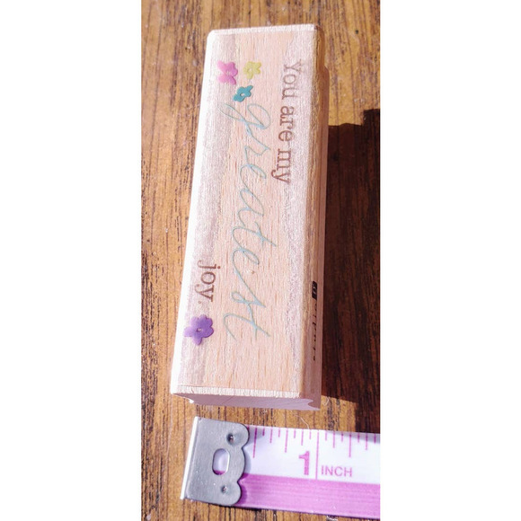 You Are My Greatest Joy Studio G Wood Mounted Rubber Stamp - Picture 3 of 9